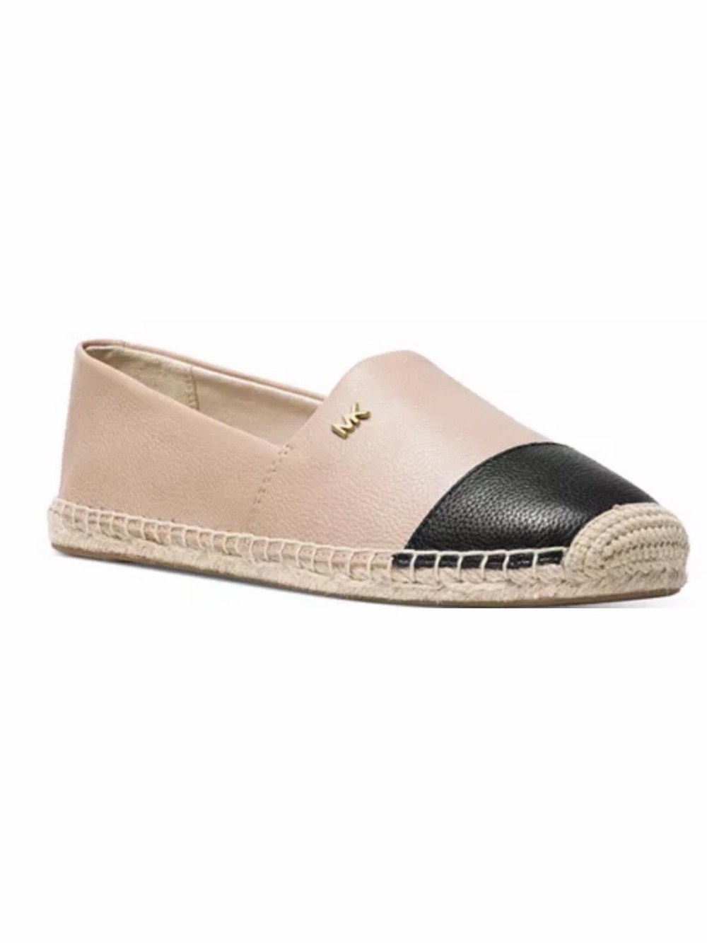 Michael Kors Kendrick Slip On colorblock leather Espadrille Oyster flats 6.5